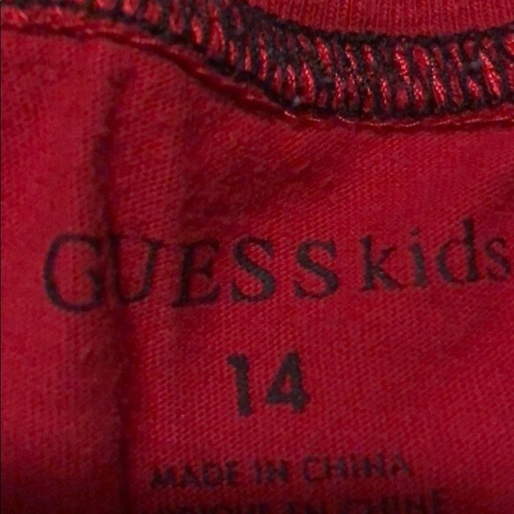Boys red guess tee shirt - Picture 3 of 3
